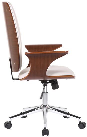 Pellezzano Chaise de bureau Blanc 13x68cm 3