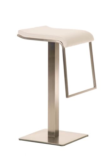 Tabouret Tresigallo Tissu Blanc 16x42cm 1