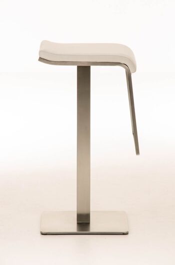 Tabouret Tresigallo Tissu Blanc 16x42cm 2