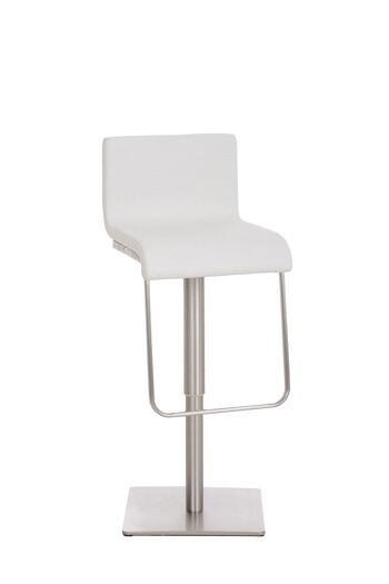 Tabouret de bar Viserbella Tissu Blanc 14x46cm 1