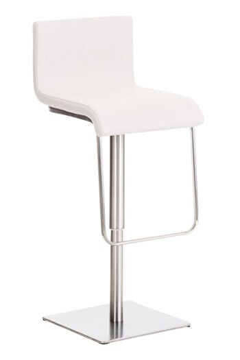 Tabouret de bar Viserbella Tissu Blanc 14x46cm 6