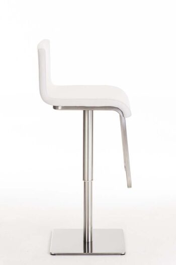 Tabouret de bar Viserbella Tissu Blanc 14x46cm 8