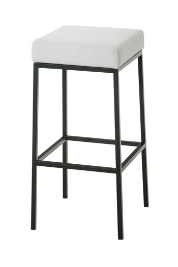 Tabouret de bar Comeglians Tissu Blanc 6x37cm 1