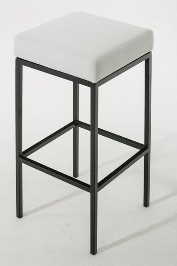 Tabouret de bar Comeglians Tissu Blanc 6x37cm 2