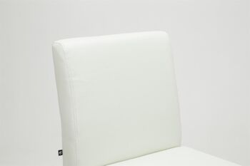 Tabouret de Bar Padriciano Cuir Artificiel Blanc 9x50cm 4
