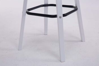 Acquaseria Tabouret de Bar Plastique Blanc 4x44cm 6