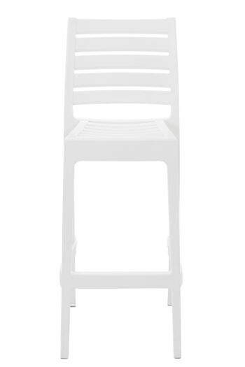 Bereguardo Tabouret de Bar Plastique Blanc 5x51cm 1