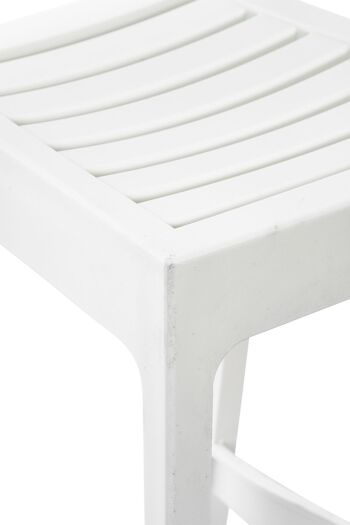 Bereguardo Tabouret de Bar Plastique Blanc 5x51cm 4