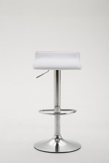 Frascarolo Tabouret de Bar Similicuir Blanc 6x39cm 2