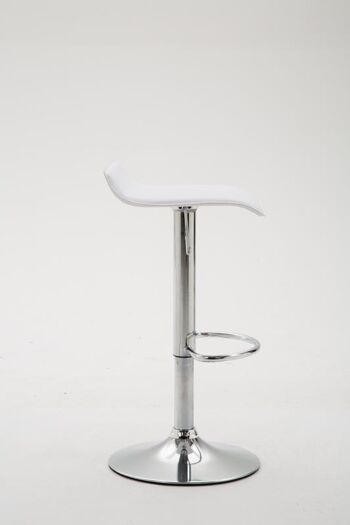 Frascarolo Tabouret de Bar Similicuir Blanc 6x39cm 3