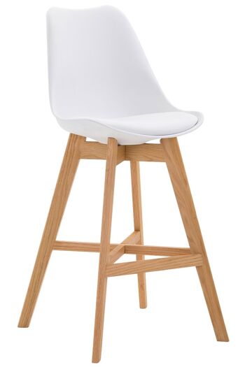 Guidizzolo Tabouret de Bar Plastique Blanc 6x56cm 1