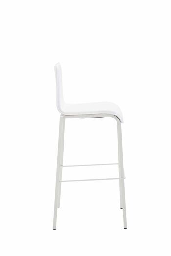 Tabouret de Bar Roncobello Cuir Artificiel Blanc 7x45cm 2