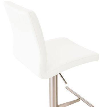 Tabouret de Bar Verdellino Cuir Artificiel Blanc 17x49cm 3