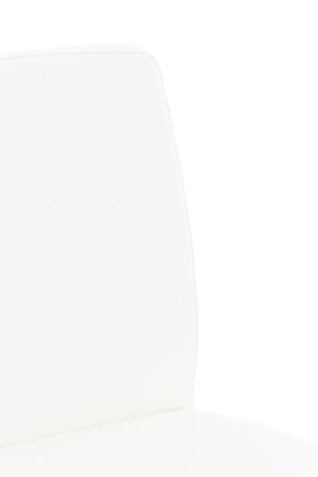 Tabouret de Bar Verdellino Cuir Artificiel Blanc 17x49cm 5