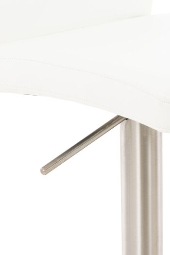 Tabouret de Bar Verdellino Cuir Artificiel Blanc 17x49cm 6