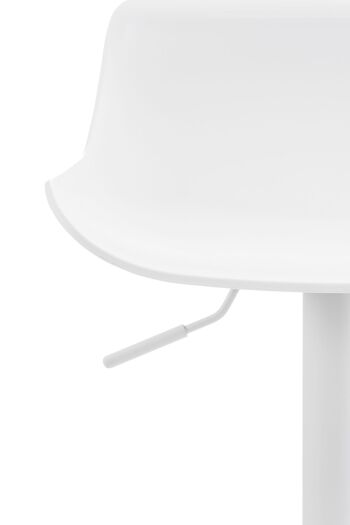 Barbaresco Tabouret de Bar Plastique Blanc 6x44cm 5