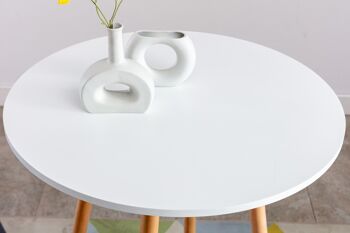 Table de Bar Mercenasco Blanc 16x80cm 4