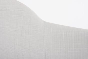 Monesiglio Chaise Visiteur Tissu Blanc 10x46cm 4