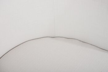 Monesiglio Chaise Visiteur Tissu Blanc 10x46cm 5
