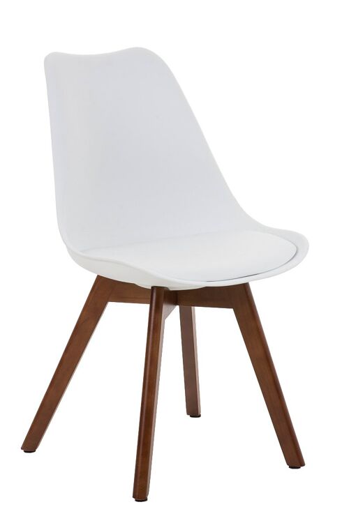 Pallanzeno Bezoekersstoel Kunstleer Wit 5x41cm
