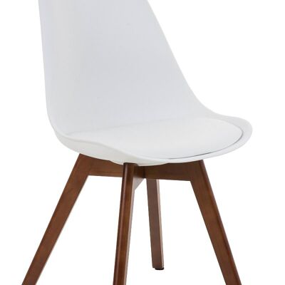 Pallanzeno Bezoekersstoel Kunstleer Wit 5x41cm