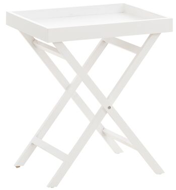 Pabillonis Table d'appoint Blanc 2x39cm 1