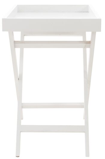 Pabillonis Table d'appoint Blanc 2x39cm 2