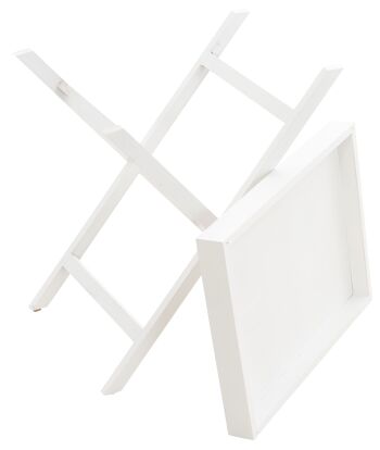 Pabillonis Table d'appoint Blanc 2x39cm 3