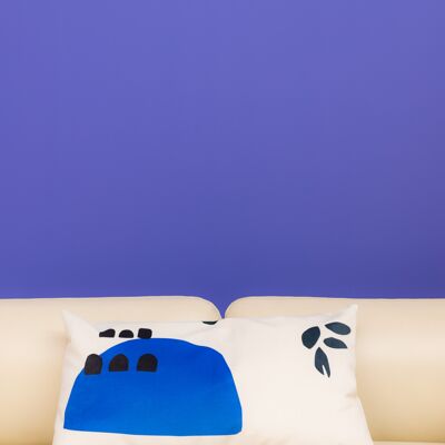 Cushion cover Babylon Blue L