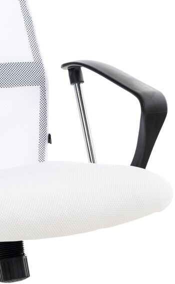 Colbuccaro Chaise de Bureau Cuir Artificiel Blanc 15x53cm 6