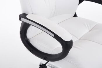 Urbisaglia Chaise de Bureau Simili Cuir Blanc 16x71cm 6