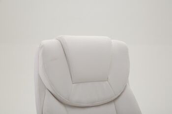 Ratschings Chaise de Bureau Similicuir Blanc 16x73cm 6