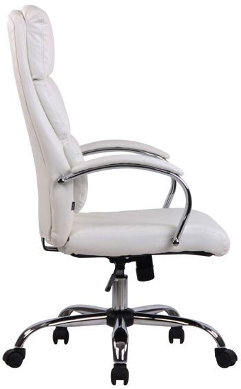 Filattiera Chaise de Bureau Simili Cuir Blanc 16x70cm 3