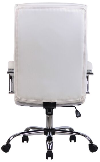 Filattiera Chaise de Bureau Simili Cuir Blanc 16x70cm 5