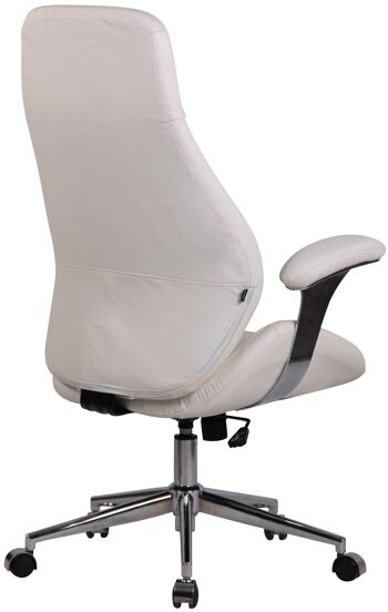 Gricignano Chaise de Bureau Similicuir Blanc 20x64cm 4