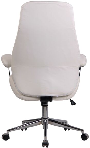 Gricignano Chaise de Bureau Similicuir Blanc 20x64cm 5