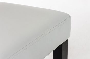 Pontremoli Chaise de Salle à Manger Cuir Artificiel Blanc 6x47cm 5