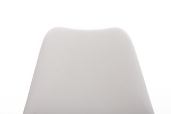 Riparbella Chaise de Salle à Manger Simili Cuir Blanc 5x59cm 4