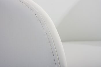 Chaise de Salle à Manger Saltocchio Cuir Artificiel Blanc 10x46cm 5