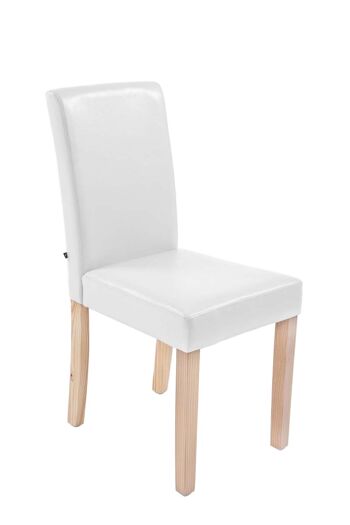 Tordandrea Chaise de salle à manger Cuir artificiel Blanc 6x47cm 1