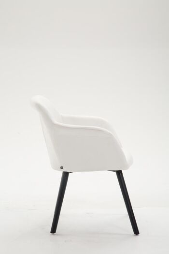 Costermano Chaise de salle à manger Cuir artificiel Blanc 7x62cm 3