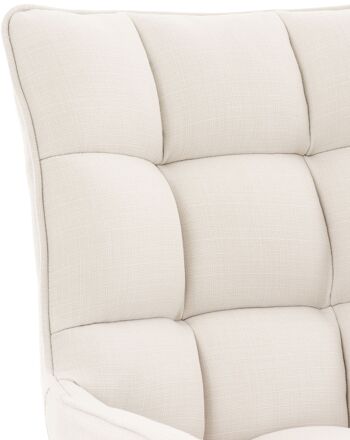 Chaise Padernello Tissu Blanc 8x60cm 5