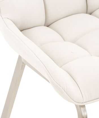 Chaise Padernello Tissu Blanc 8x60cm 6