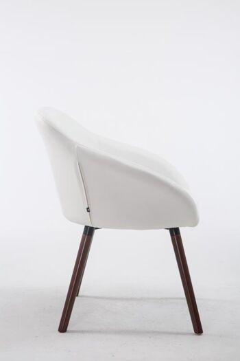 Acquaratola Chaise de salle à manger Cuir artificiel Blanc 10x61cm 2