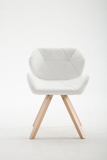 Chaise de Salle à Manger Campovalano Cuir Artificiel Blanc 6x52cm 1