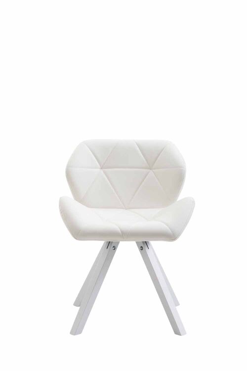 Buy wholesale Capannaccio Dining chair Artificial 6x52cm White leather