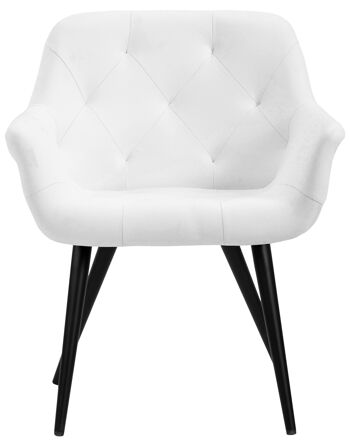 Ciariscelli Chaise de salle à manger Blanc 10x60cm 2