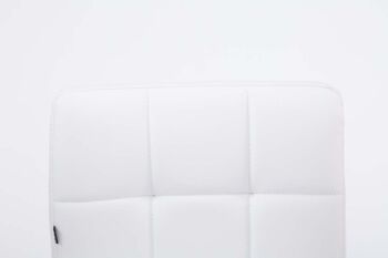 Cirichiello Fauteuil Cuir Artificiel Blanc 7x49cm 5