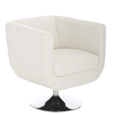 Collecalvio Fauteuil Kunstleer Wit 7x60cm