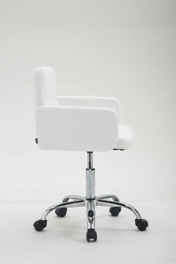 Collegrilli Fauteuil Faux Cuir Blanc 11x52cm 3